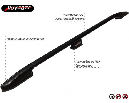 Рейлинги Voyager на Hyundai H1 (GRAND STAREX) 2008— Арт. HH1-BASY в Омске
